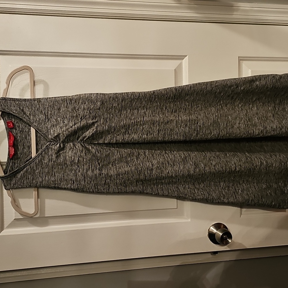 Eastern Mountain Sports size small heathered gray racer back athletic dress. EUC